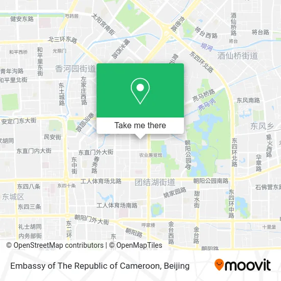 Embassy of The Republic of Cameroon map