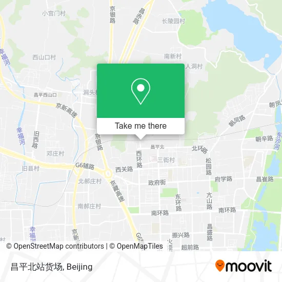 昌平北站货场 map