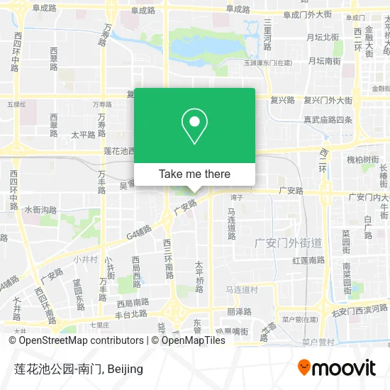 莲花池公园-南门 map