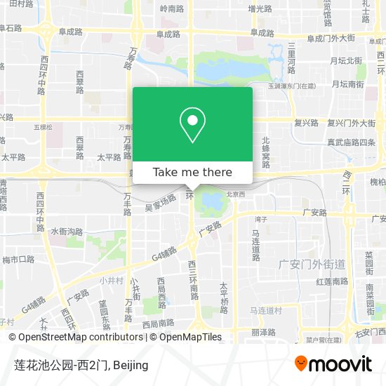 莲花池公园-西2门 map