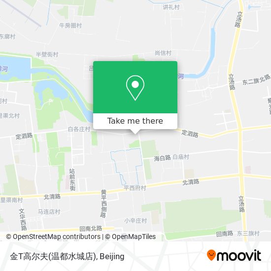 金T高尔夫(温都水城店) map