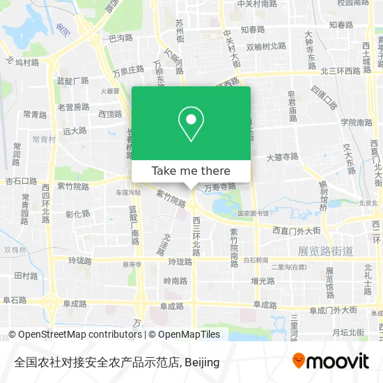 全国农社对接安全农产品示范店 map