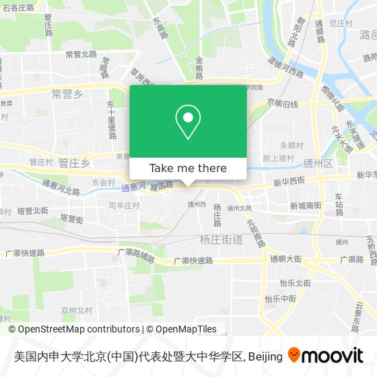 美国内申大学北京(中国)代表处暨大中华学区 map