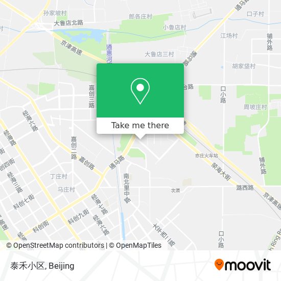 泰禾小区 map