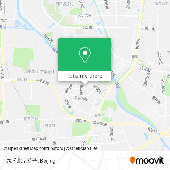 泰禾北京院子 map