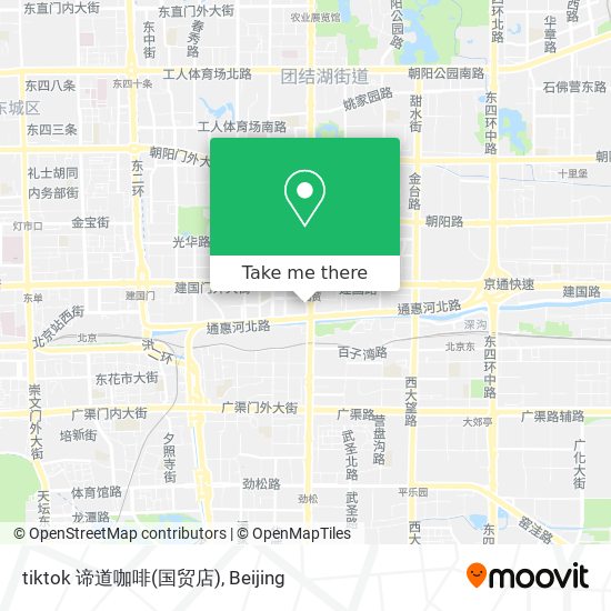 tiktok 谛道咖啡(国贸店) map