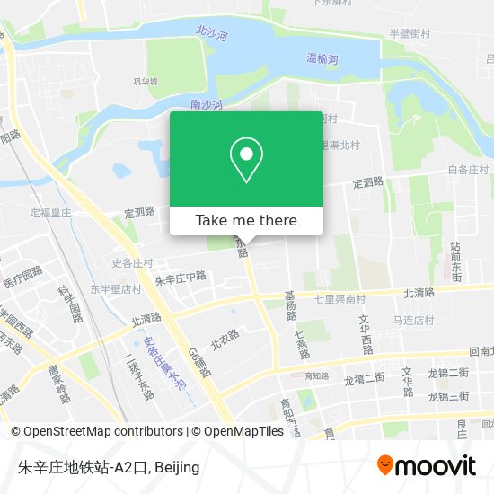 朱辛庄地铁站-A2口 map