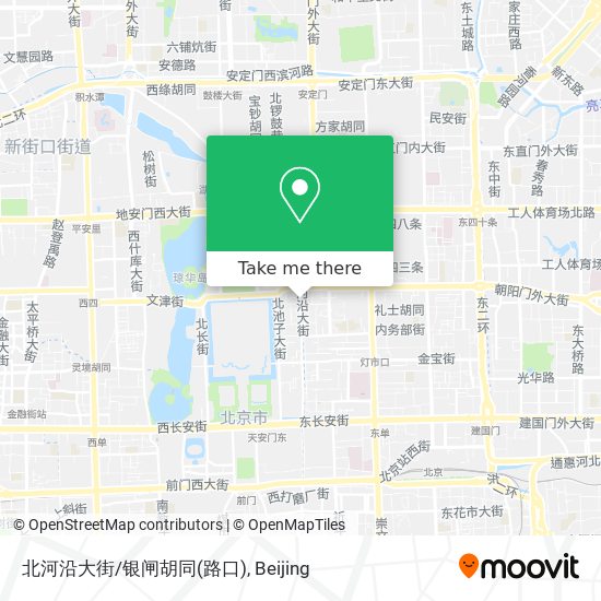 北河沿大街/银闸胡同(路口) map
