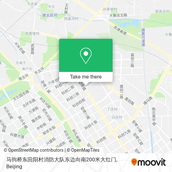马驹桥东田阳村消防大队东边向南200米大红门 map