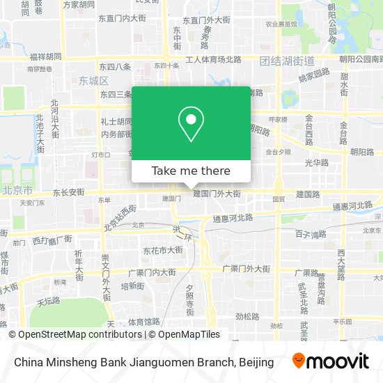 China Minsheng Bank Jianguomen Branch map