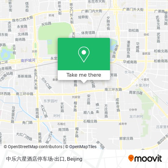 中乐六星酒店停车场-出口 map