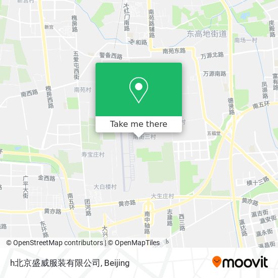 h北京盛威服装有限公司 map