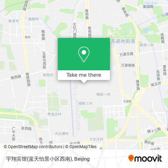 宇翔宾馆(蓝天怡景小区西南) map