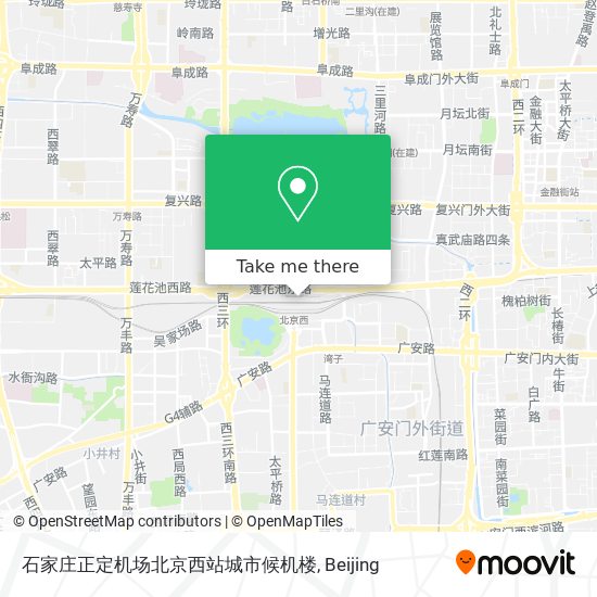 石家庄正定机场北京西站城市候机楼 map