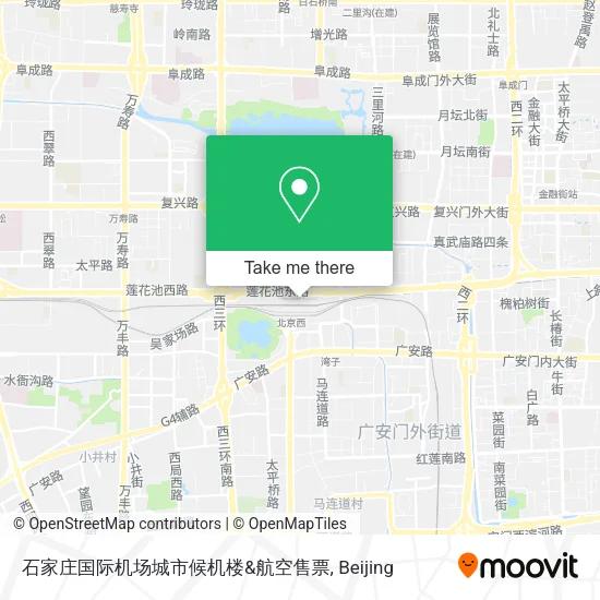 石家庄国际机场城市候机楼&航空售票 map