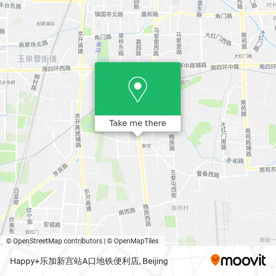 Happy+乐加新宫站A口地铁便利店 map