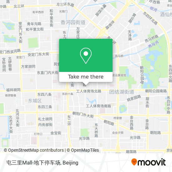 屯三里Mall-地下停车场 map