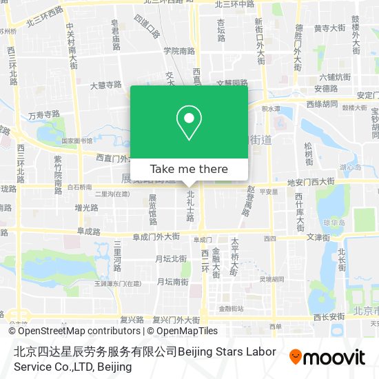 北京四达星辰劳务服务有限公司Beijing Stars Labor Service Co.,LTD map