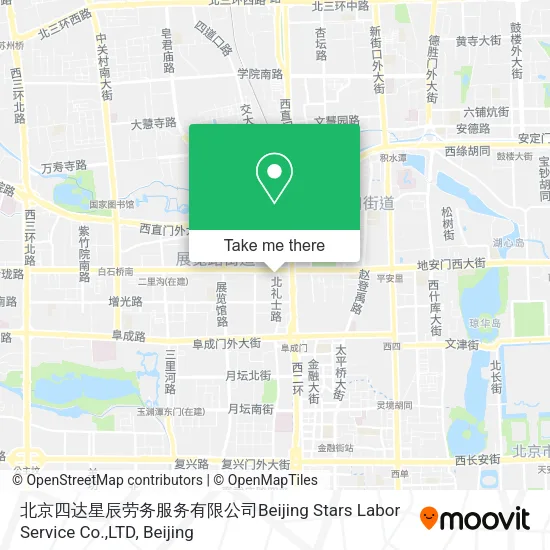 北京四达星辰劳务服务有限公司Beijing Stars Labor Service Co.,LTD map