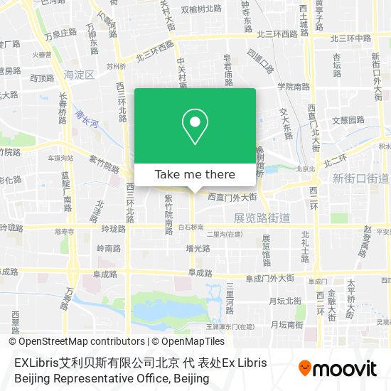 EXLibris艾利贝斯有限公司北京 代 表处Ex Libris Beijing Representative Office map