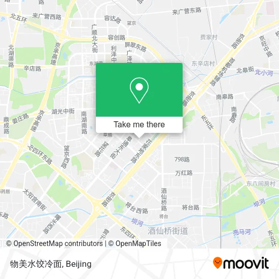 物美水饺冷面 map