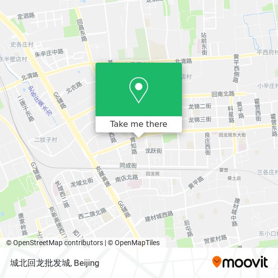 城北回龙批发城 map