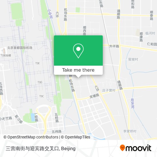 三营南街与迎宾路交叉口 map