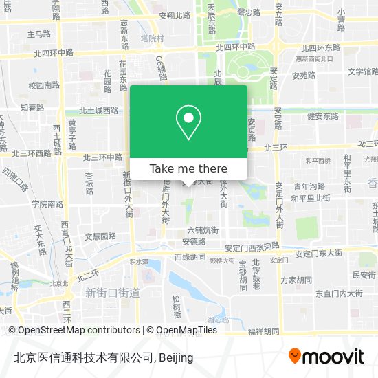 北京医信通科技术有限公司 map