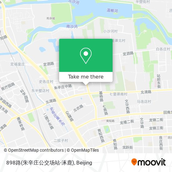 898路(朱辛庄公交场站-涿鹿) map