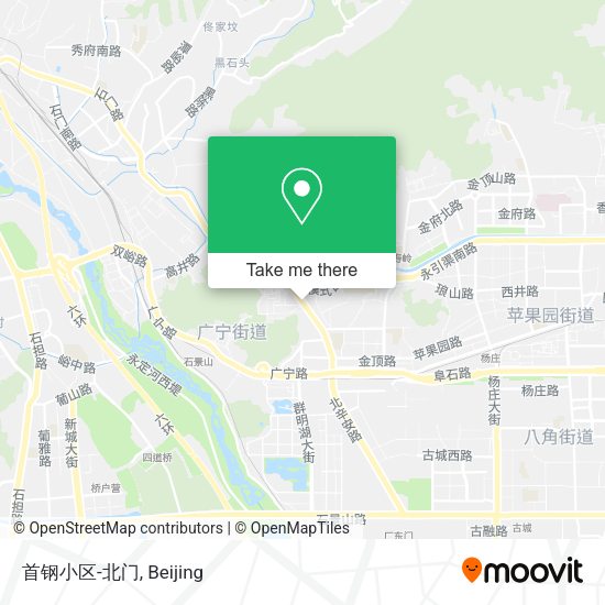 首钢小区-北门 map