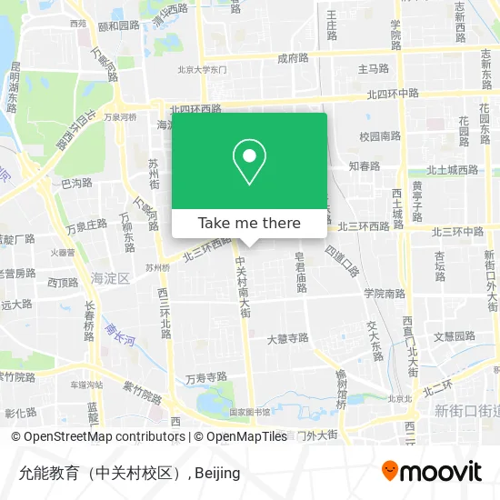 允能教育（中关村校区） map