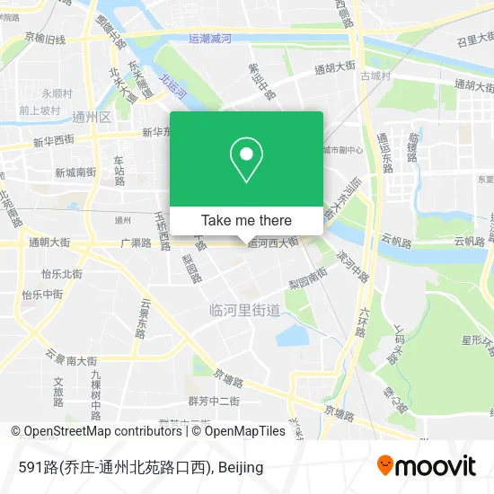 591路(乔庄-通州北苑路口西) map
