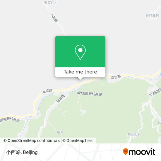 小西峪 map