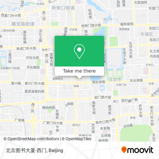 北京图书大厦-西门 map