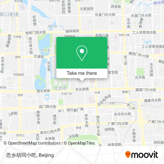 思乡胡同小吃 map