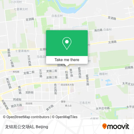 龙锦苑公交场站 map