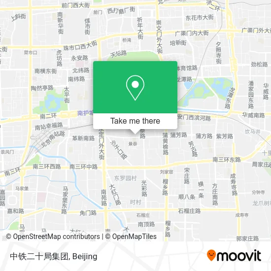中铁二十局集团 map