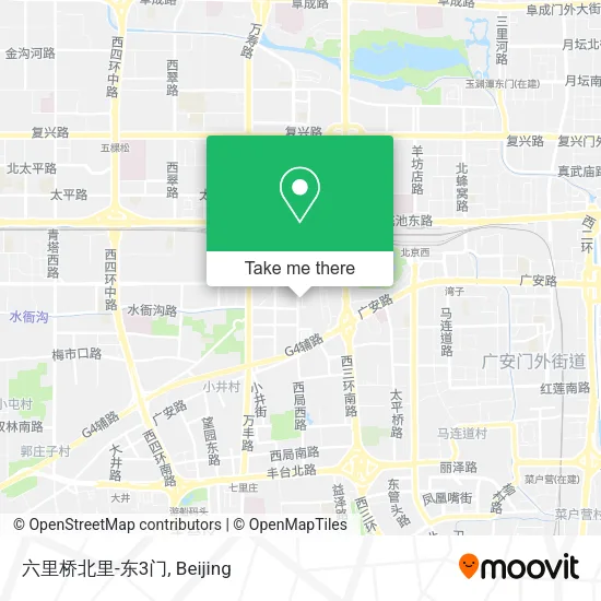 六里桥北里-东3门 map