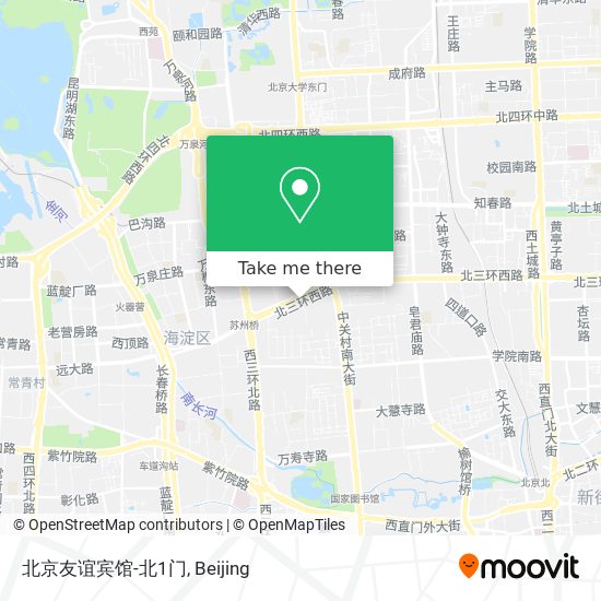 北京友谊宾馆-北1门 map