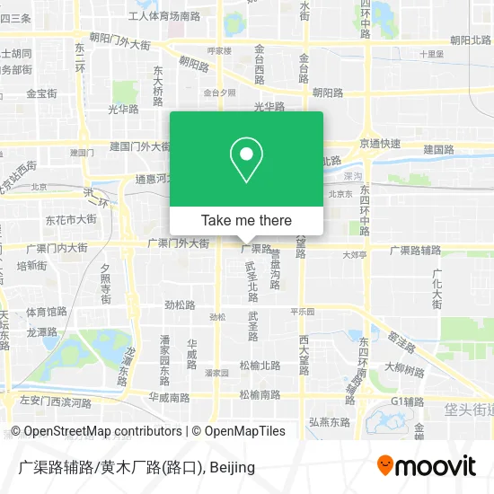 广渠路辅路/黄木厂路(路口) map