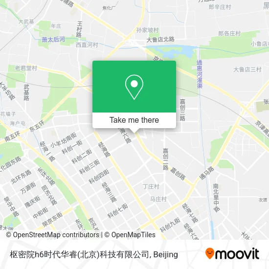 枢密院h6时代华睿(北京)科技有限公司 map