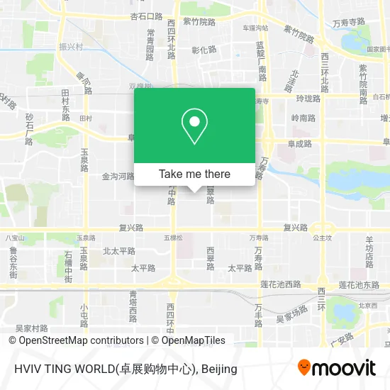 HVIV TING WORLD(卓展购物中心) map