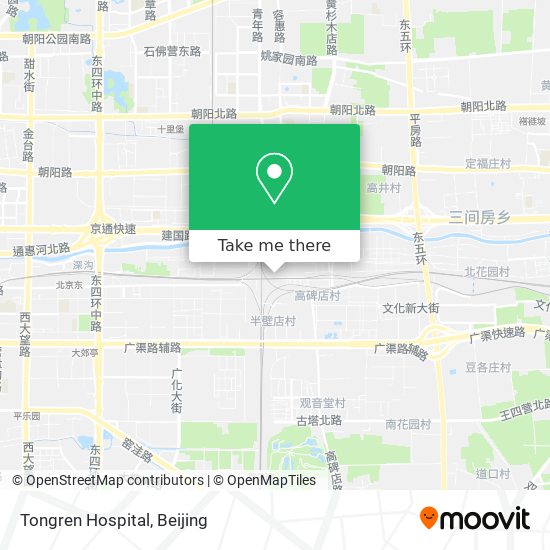 Tongren Hospital map