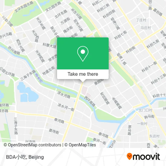 BDA小吃 map
