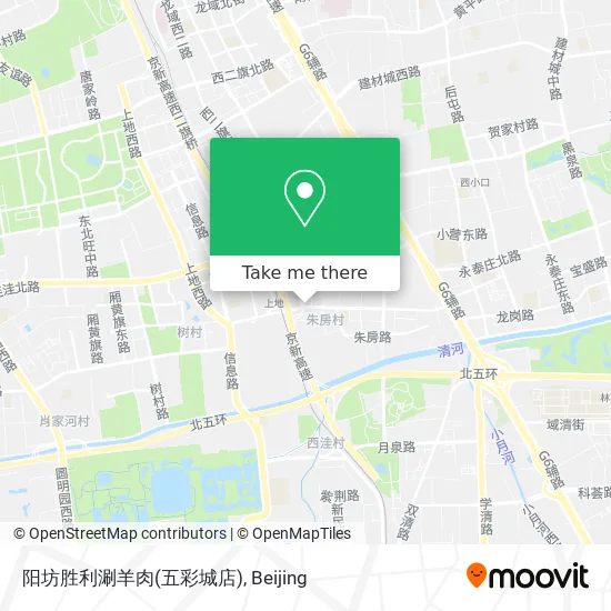 阳坊胜利涮羊肉(五彩城店) map