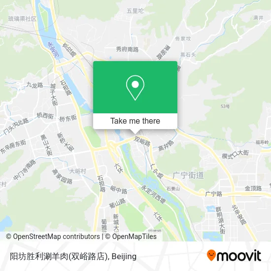 阳坊胜利涮羊肉(双峪路店) map