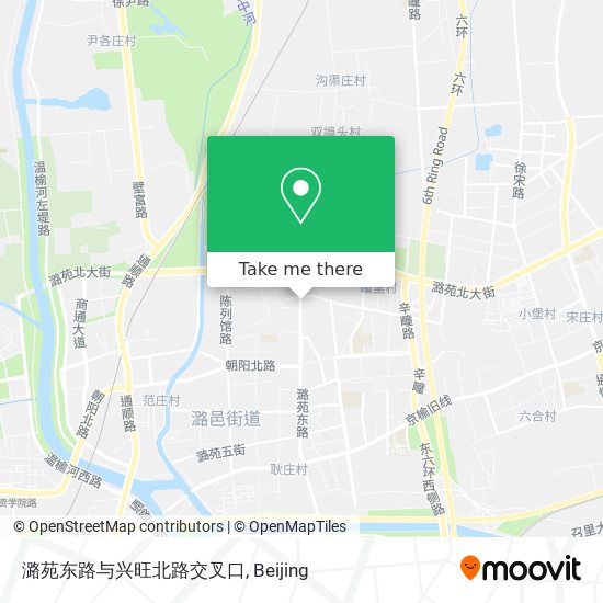 潞苑东路与兴旺北路交叉口 map