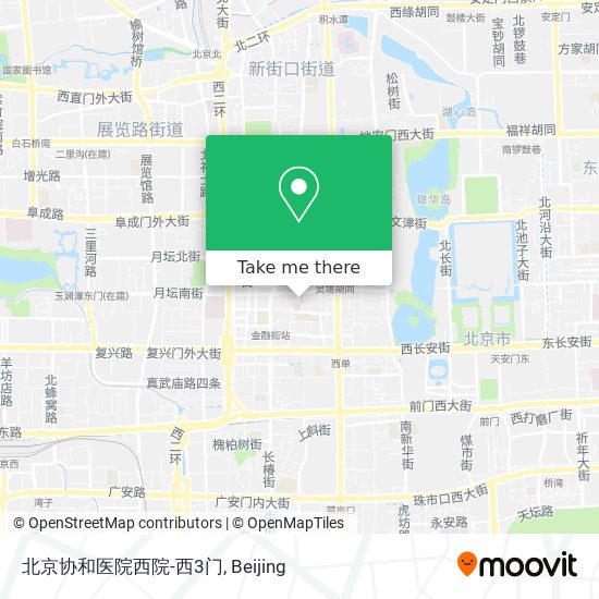 北京协和医院西院-西3门 map