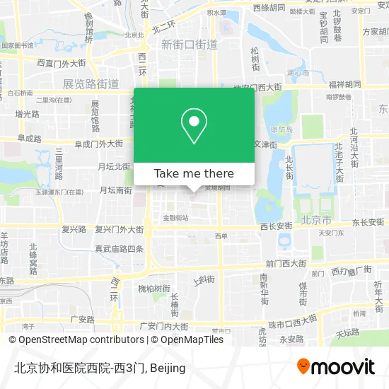 北京协和医院西院-西3门 map