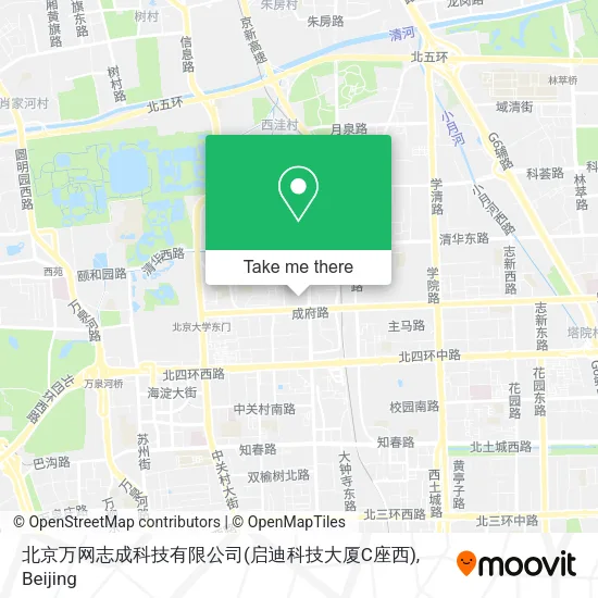 北京万网志成科技有限公司(启迪科技大厦C座西) map